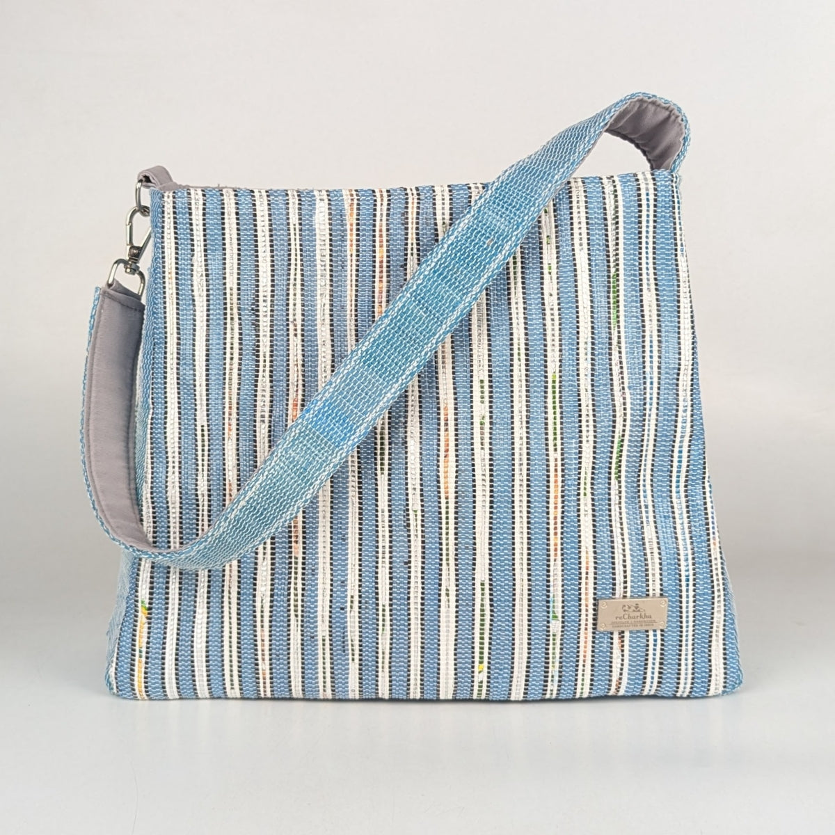 Upcycled Handcrafted Trapeze Tote (TT0725-002) PS_W