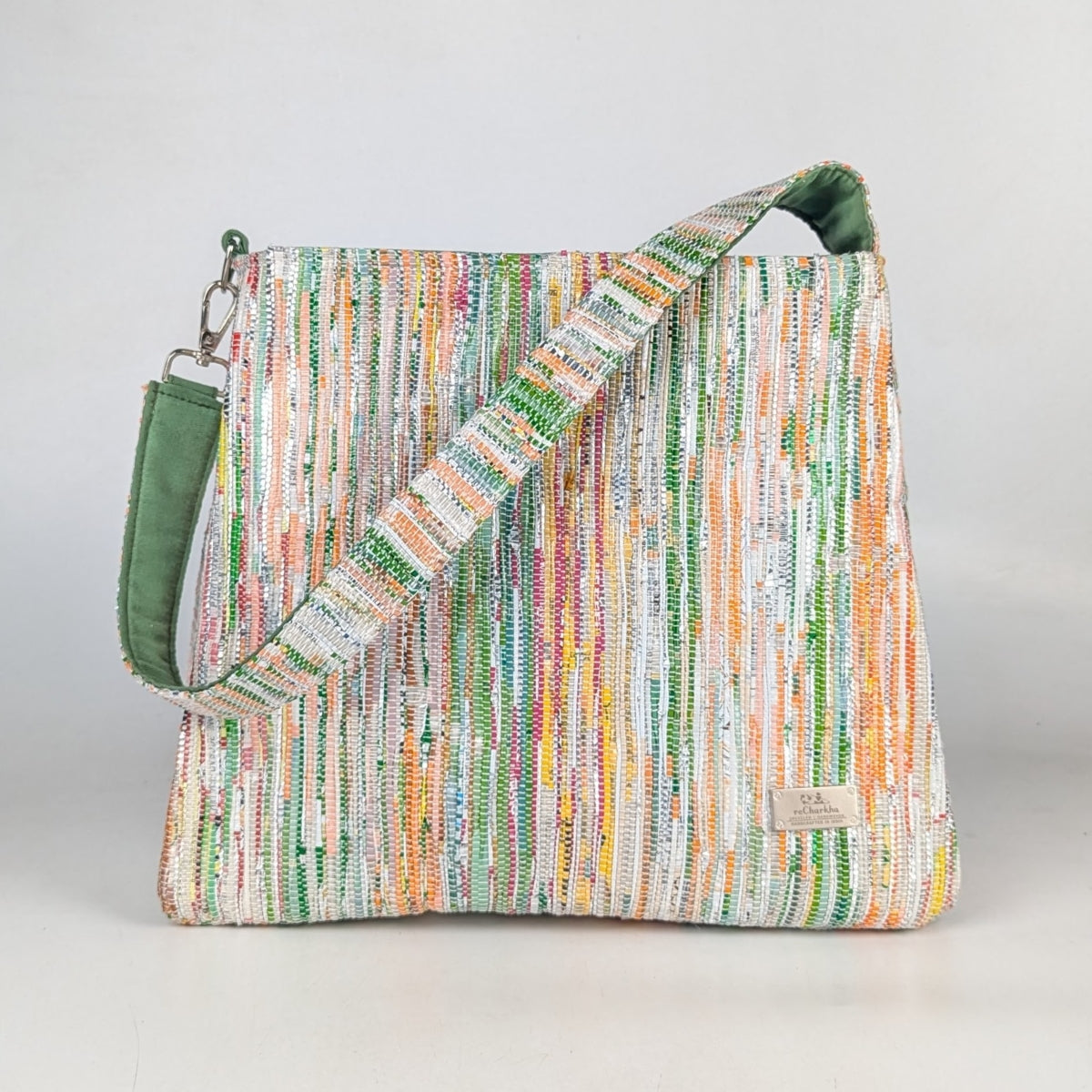 Upcycled Handcrafted Trapeze Tote (TT0725-004) PS_W