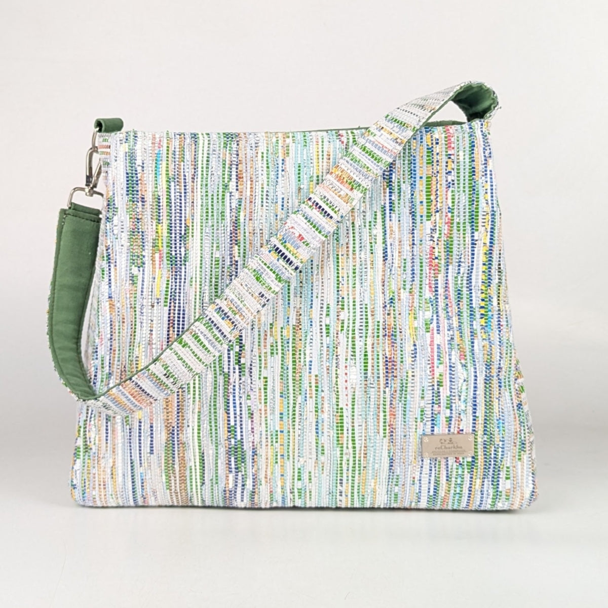 Upcycled Handcrafted Trapeze Tote (TT0725-006) PS_W