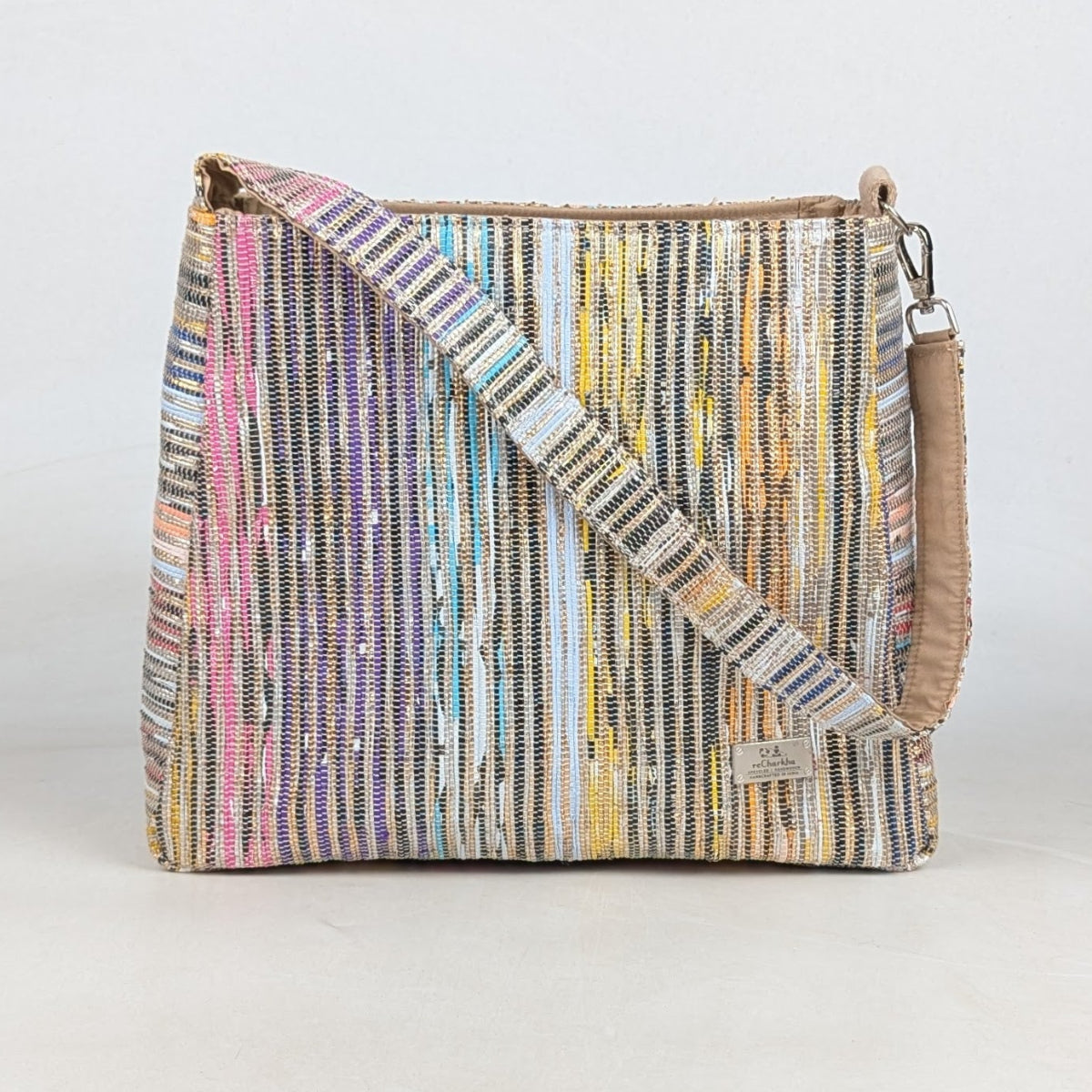 Upcycled Handcrafted Trapeze Tote (TT0726-007)