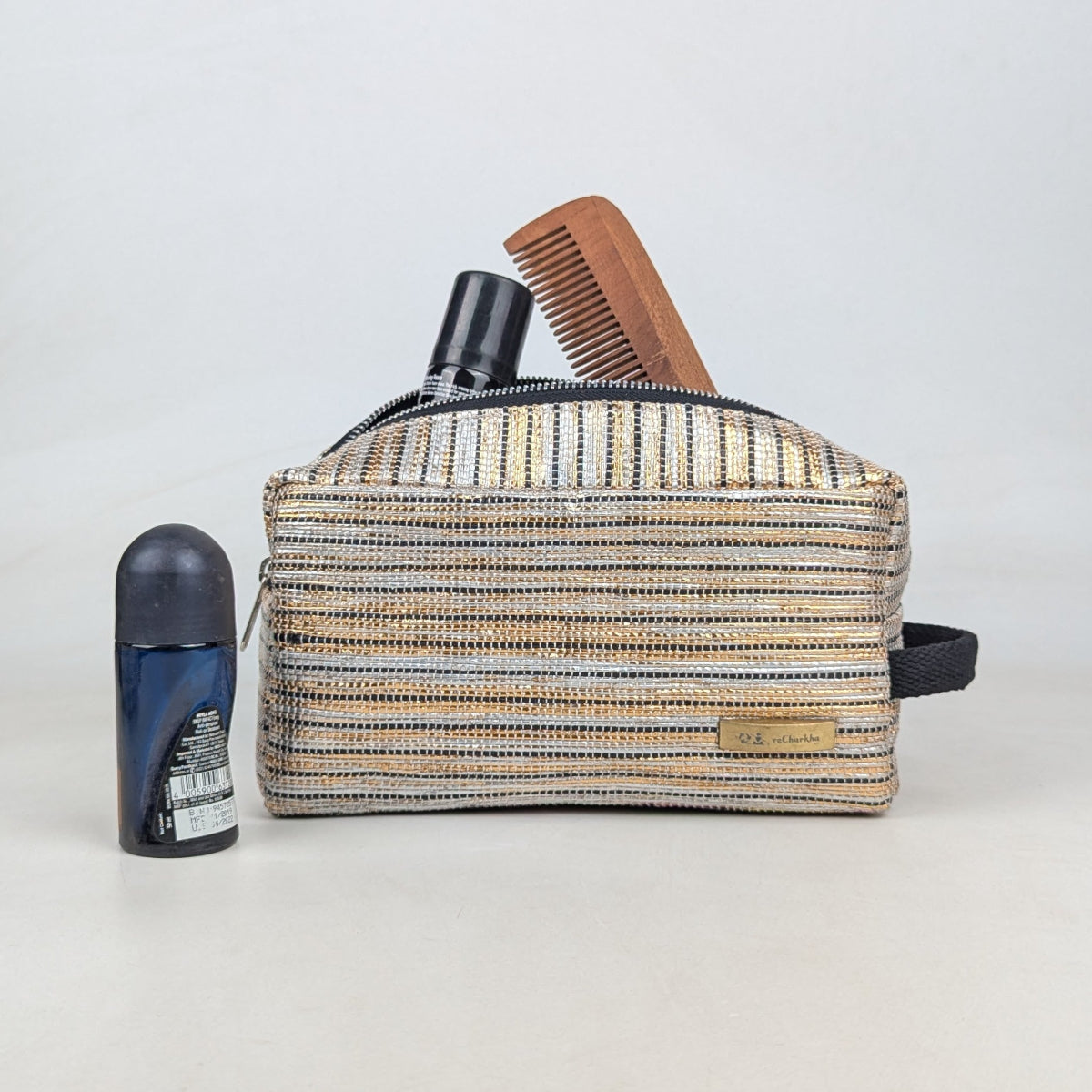 Upcycled Handcrafted Travel Pouch (TK0526-012) PS_W