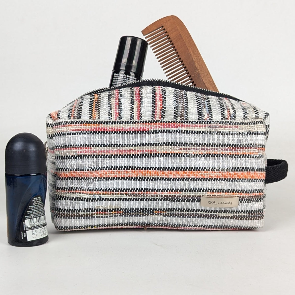 Upcycled Handcrafted Travel Pouch (TK1225-014) PS_W