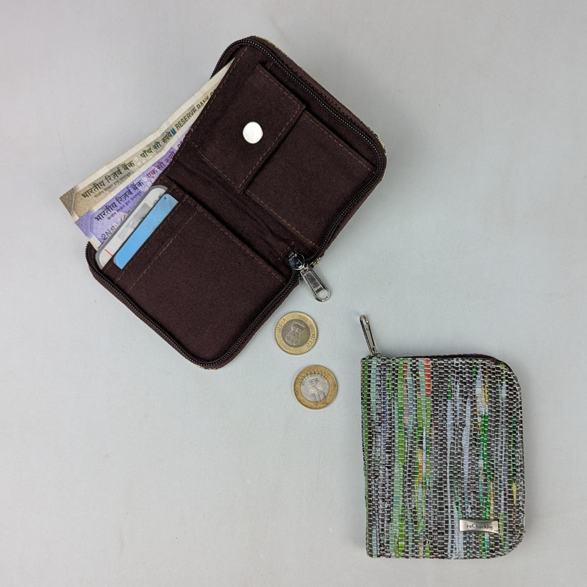Upcycled Handwoven D Wallet (DW0526-005) PS_W