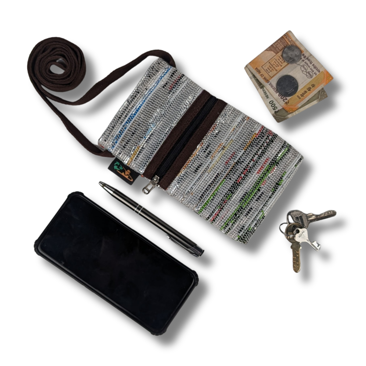 Upcycled Handwoven Mobile Sling (MSL0825-001) PS_W
