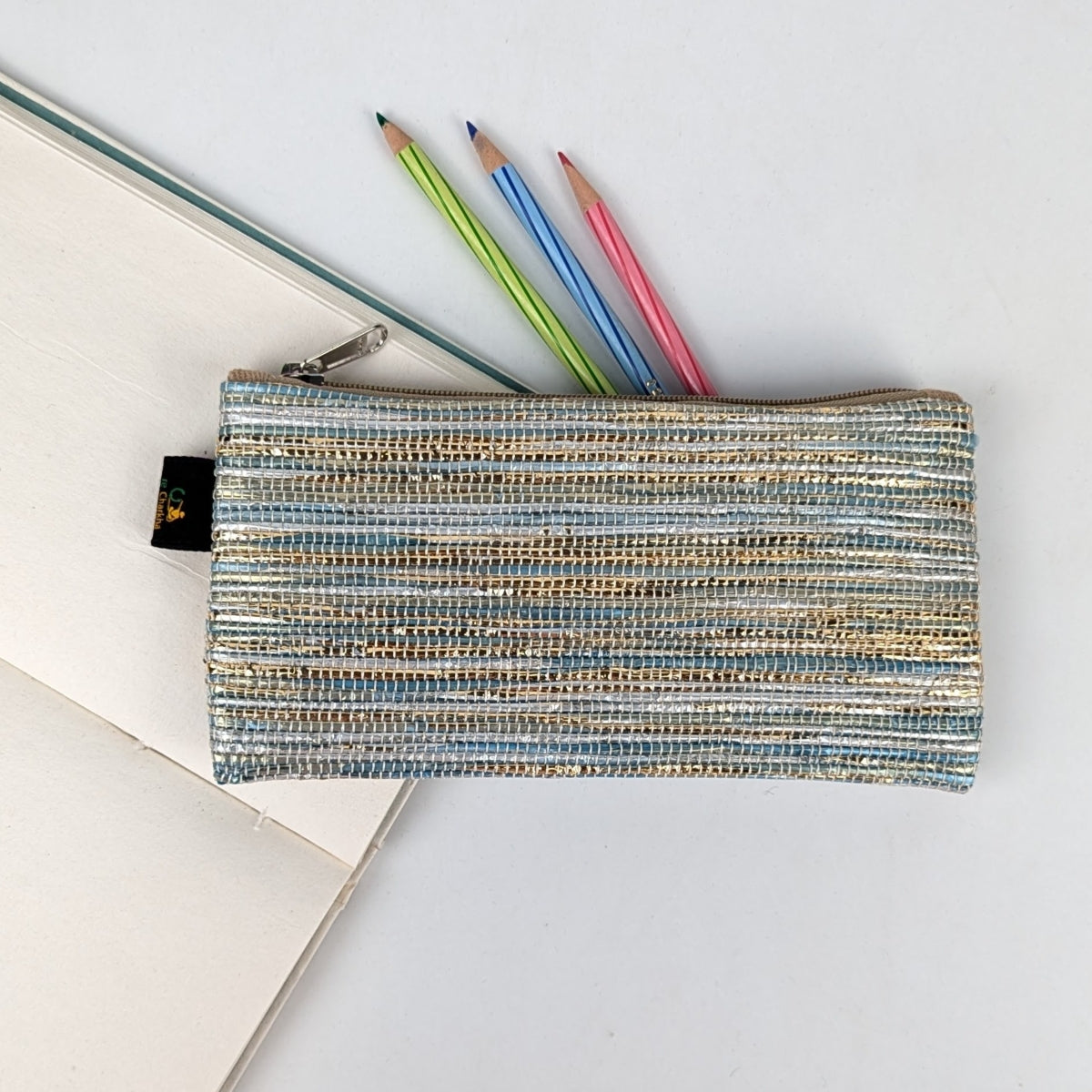 Upcycled Handwoven Pencil Pouch (PP1225-004) PS_W