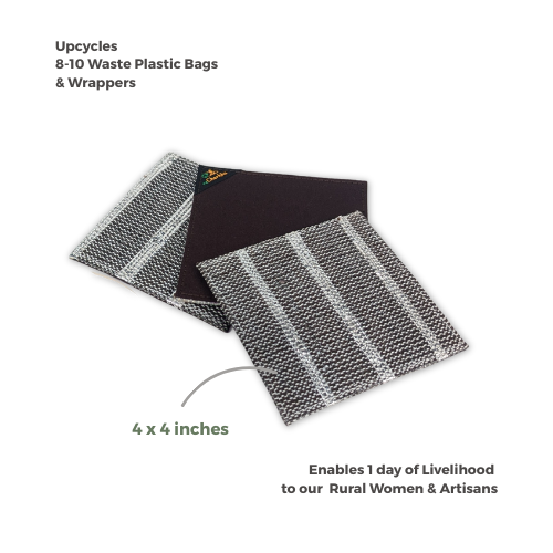 Upcycled Handcrafted Coaster (C1225-008) PS_W