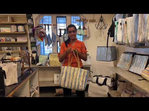 Upcycled Handcrafted Designer Office Tote (OTD0325-002) PS_W