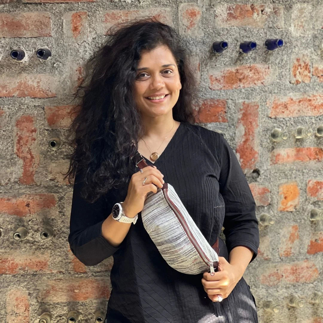 upcycled handwoven recharkha fanny pack big