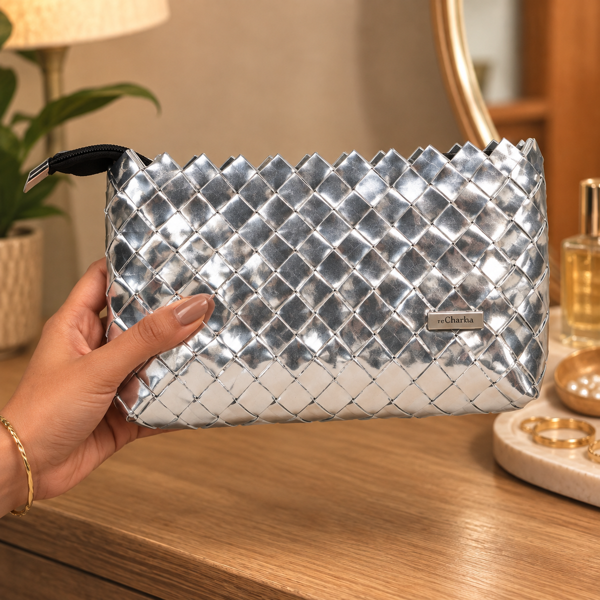 Origami Silver Clutch (Starting from  ₹990/-)