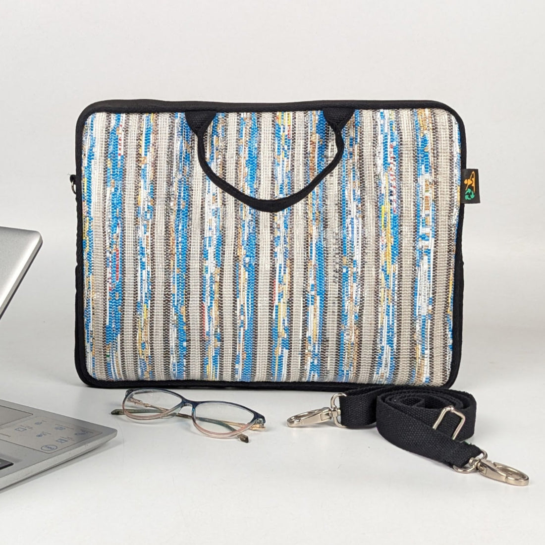 Upcycled Handcrafted Laptop Sleeves 14 inches (LSB140725-003) PS_W