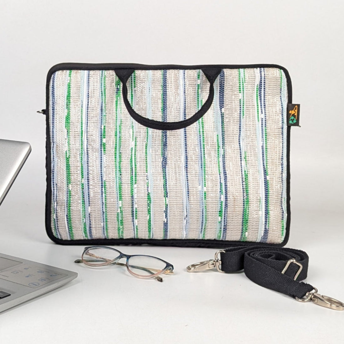 Upcycled Handcrafted Laptop Sleeves 14 inches (LSB140725-007) PS_W