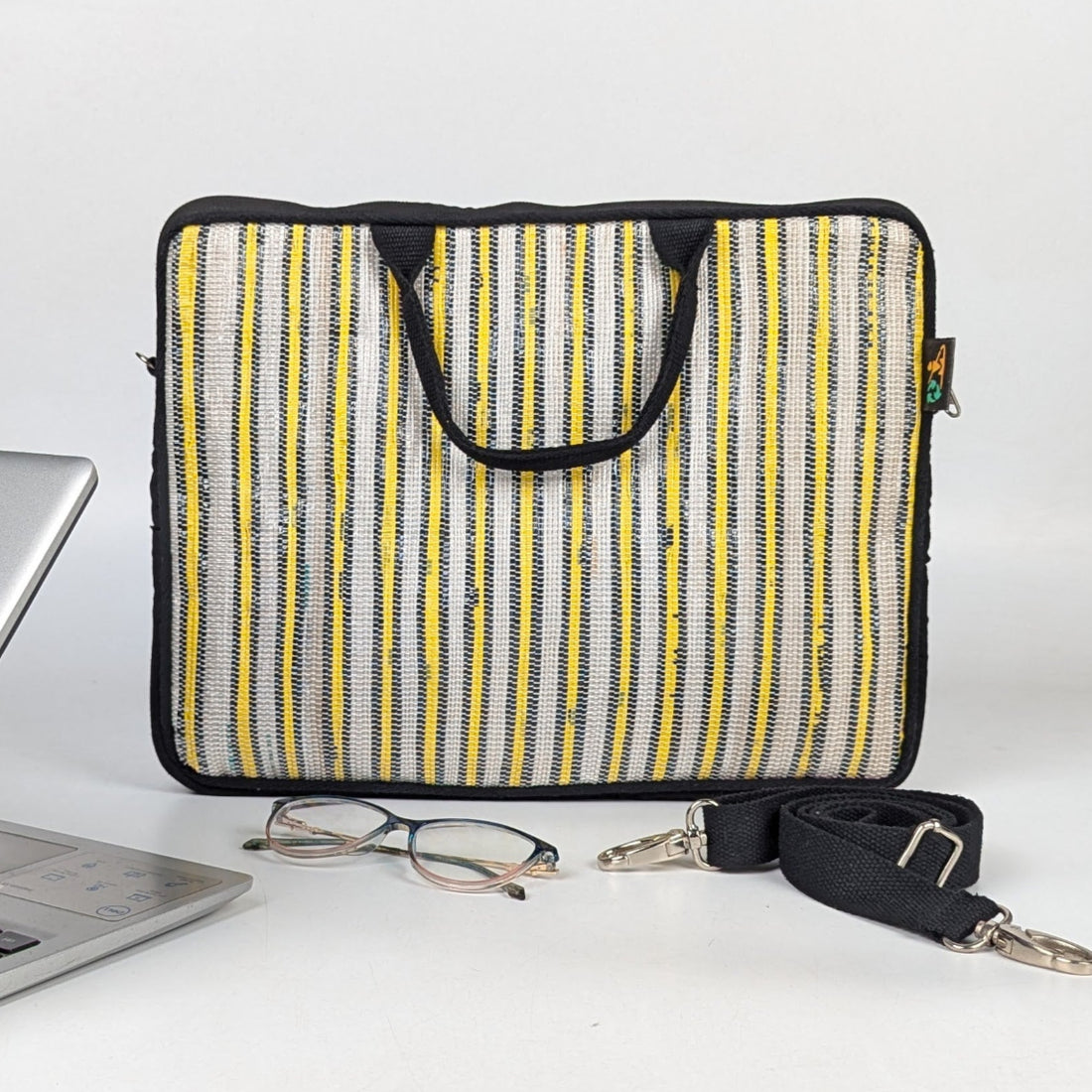 Upcycled Handcrafted Laptop Sleeves 14 inches (LSB140725-008) PS_W