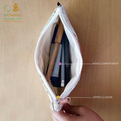 Upcycled Handcrafted Pencil Pouch (PP0626-005) PS_W