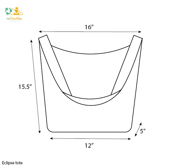 Upcycled Handcrafted Designer Eclipse Jhola Tote (EJD0426-008) PS_W