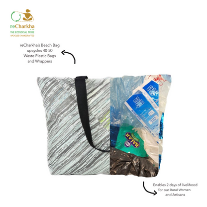 Upcycled Handcrafted Beach Bag (BB0526-012) PS_W