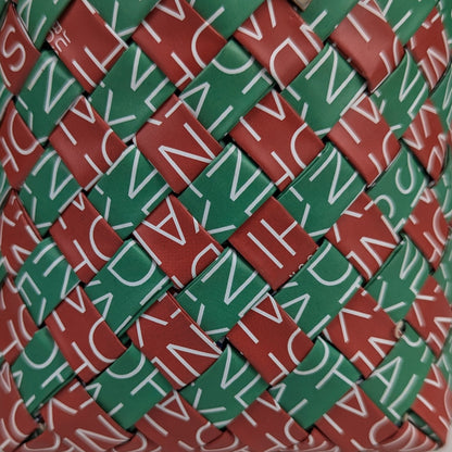 Upcycled Handcrafted Origami Basketry Deco Storage Medium (BDSM0126-001)