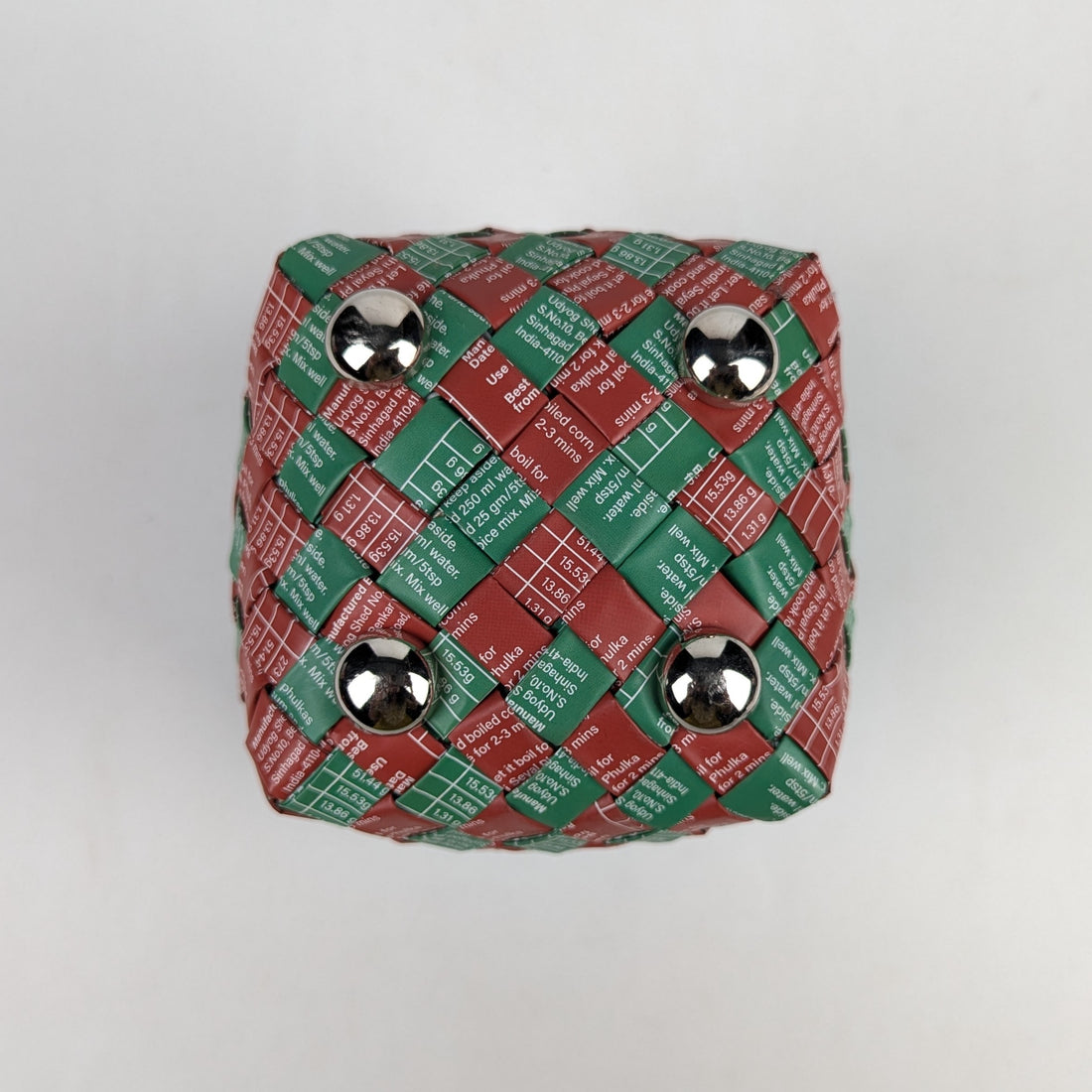 Upcycled Handcrafted Origami Basketry Deco Storage Medium (BDSM0126-008)