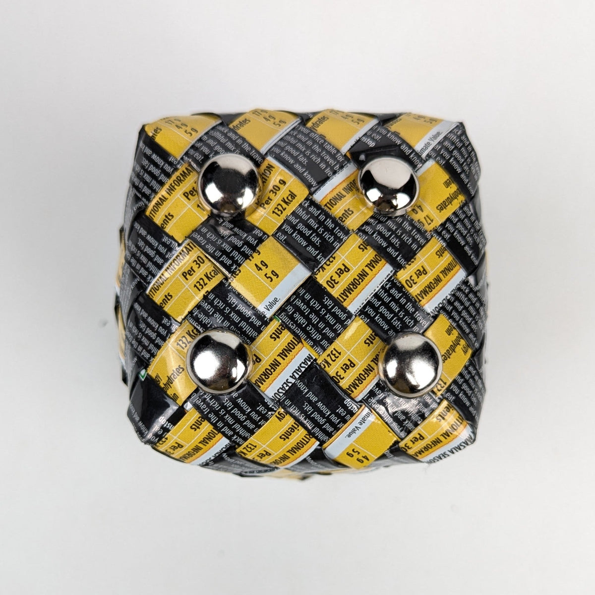 Upcycled Handcrafted Origami Basketry Deco Storage Small (BDSS0126-003)