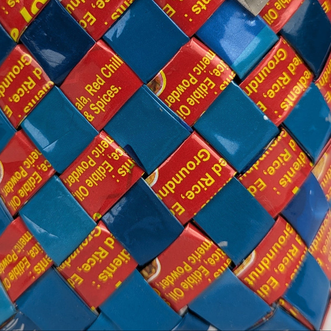 Upcycled Handcrafted Origami Basketery Deco Storage Small (BDSS0126-010)