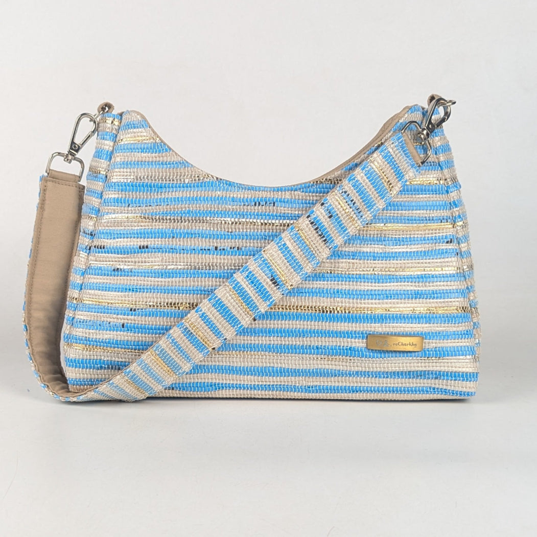 Upcycled Handcrafted Baguette Bag (BTB0625-005) PS_W