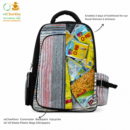 Upcycled Handcrafted Commuter Backpack (CBP0626-003)