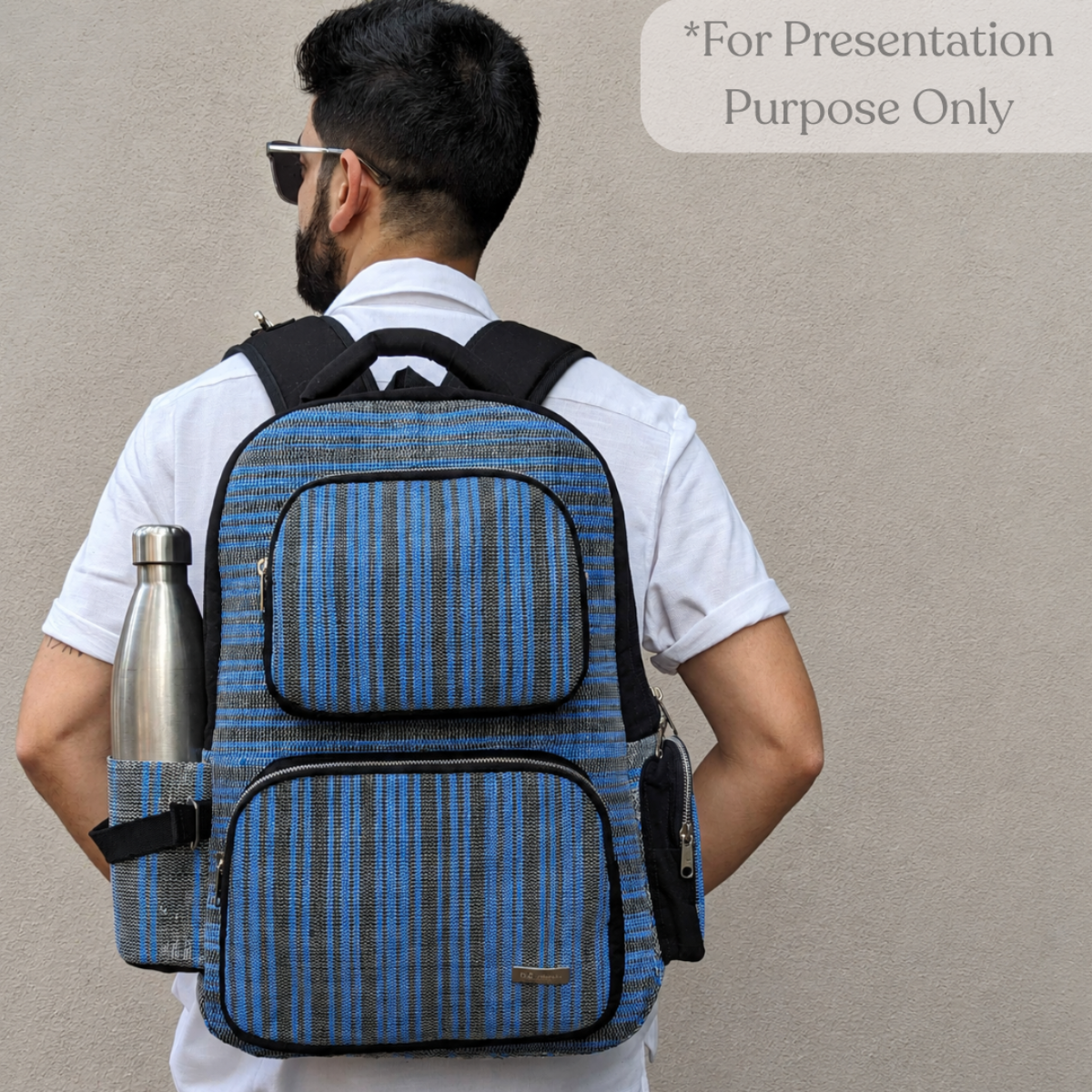 Upcycled Handcrafted Commuter Backpack (CBP0626-004) PS_W