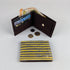 Cassette Tape Brown and Yellow Upcycled Handwoven Wallet (W0724-017) PS_W