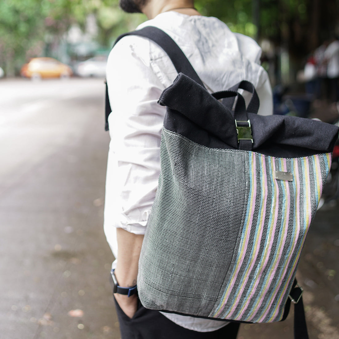 Upcycled Handcrafted Spartan Backpack (SBP0625-016) PS_W