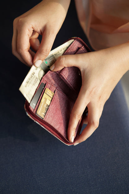 Upcycled Handwoven D Wallet (DW0725-001) PS_W