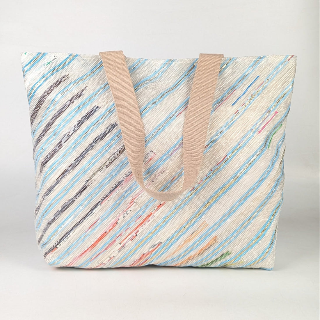 Upcycled Handcrafted Designer Beach Bag (BBD0625-001) PS_W