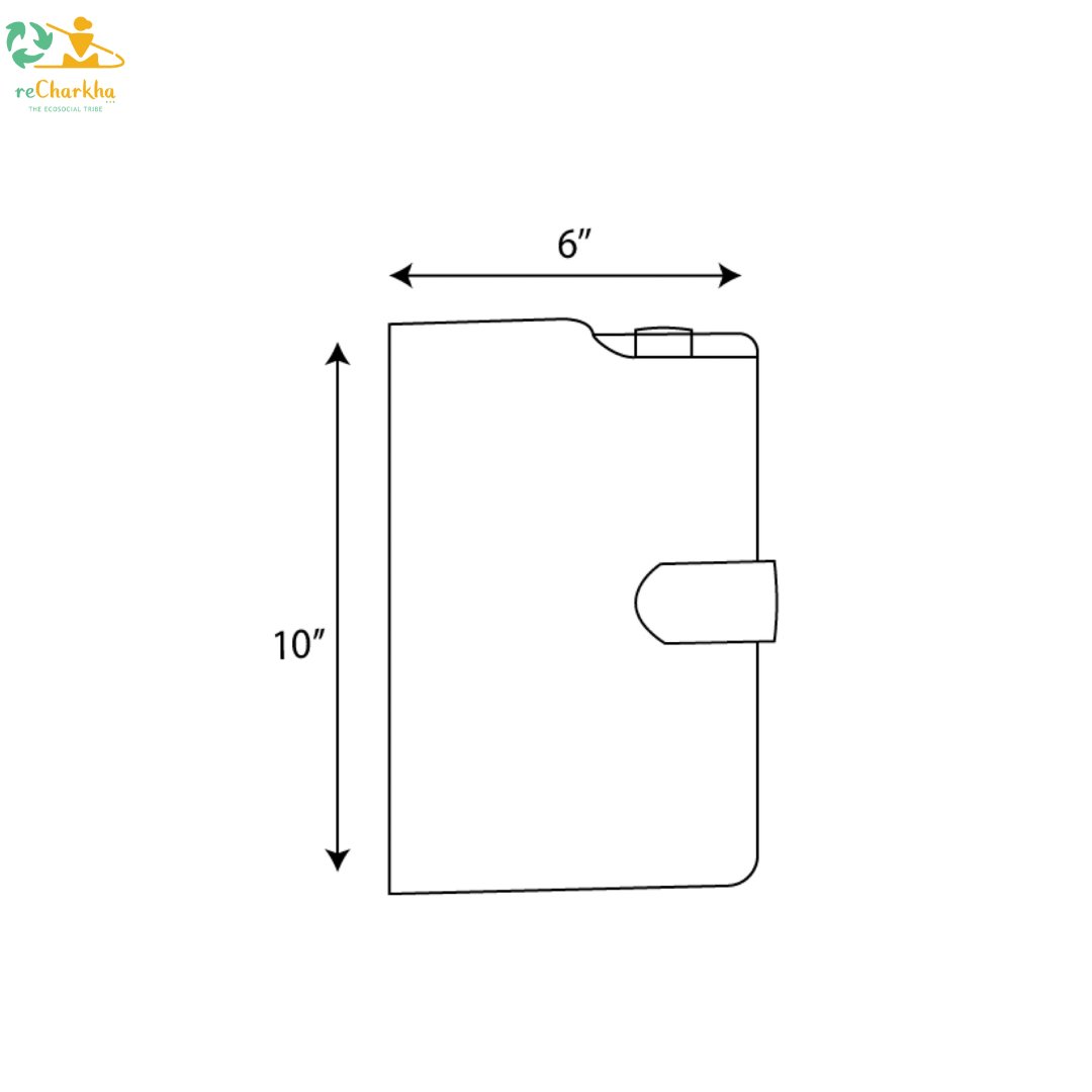 reCharkha Upcycled Handwoven Recycle Livelihoods Handcraft Diary Reusable Book Novel Cover Handmade Recycled Ethically Tribal Made in India Pune Warli Tribe Handloom Refash Trash Fash Waste EcoSocial Upcyclers Conscious Fashion Upcycled slow Trending Swadeshi Weave Textile