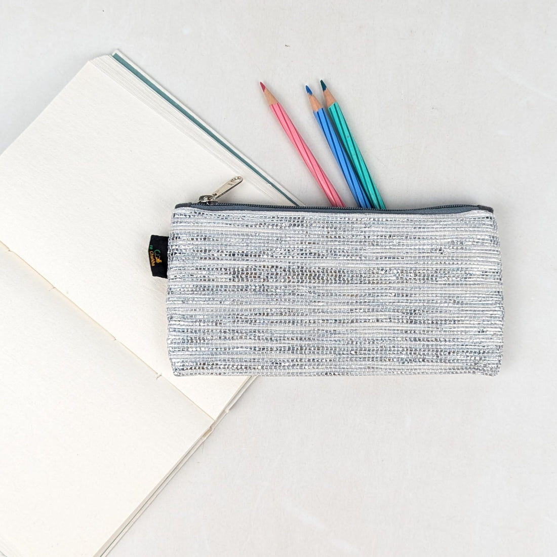 Exclusive Upcycled Handcrafted Pencil Pouch (PP0626-028) 