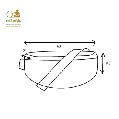 Premium Upcycled Handcrafted Fanny Pack (FP0626-009) PS_W