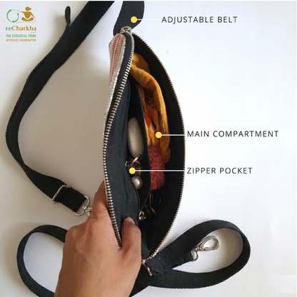 Premium Upcycled Handcrafted Fanny Pack (FP0626-009) PS_W