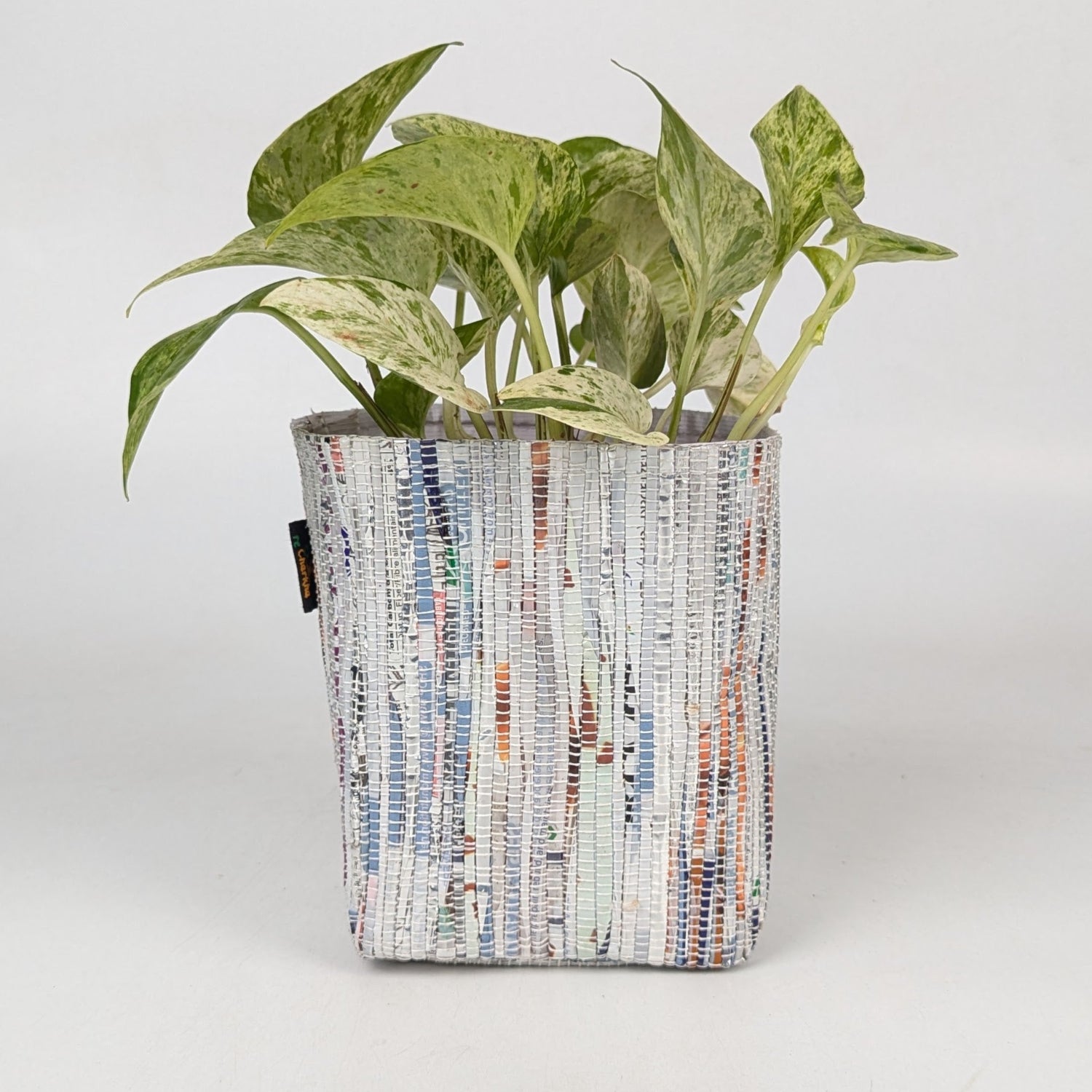 Handwoven Upcycled Small Grow Pot (GPS0925-002) PS_W