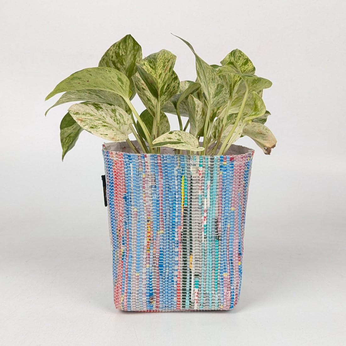 Handwoven Upcycled Small Grow Pot (GPS0925-004) PS_W