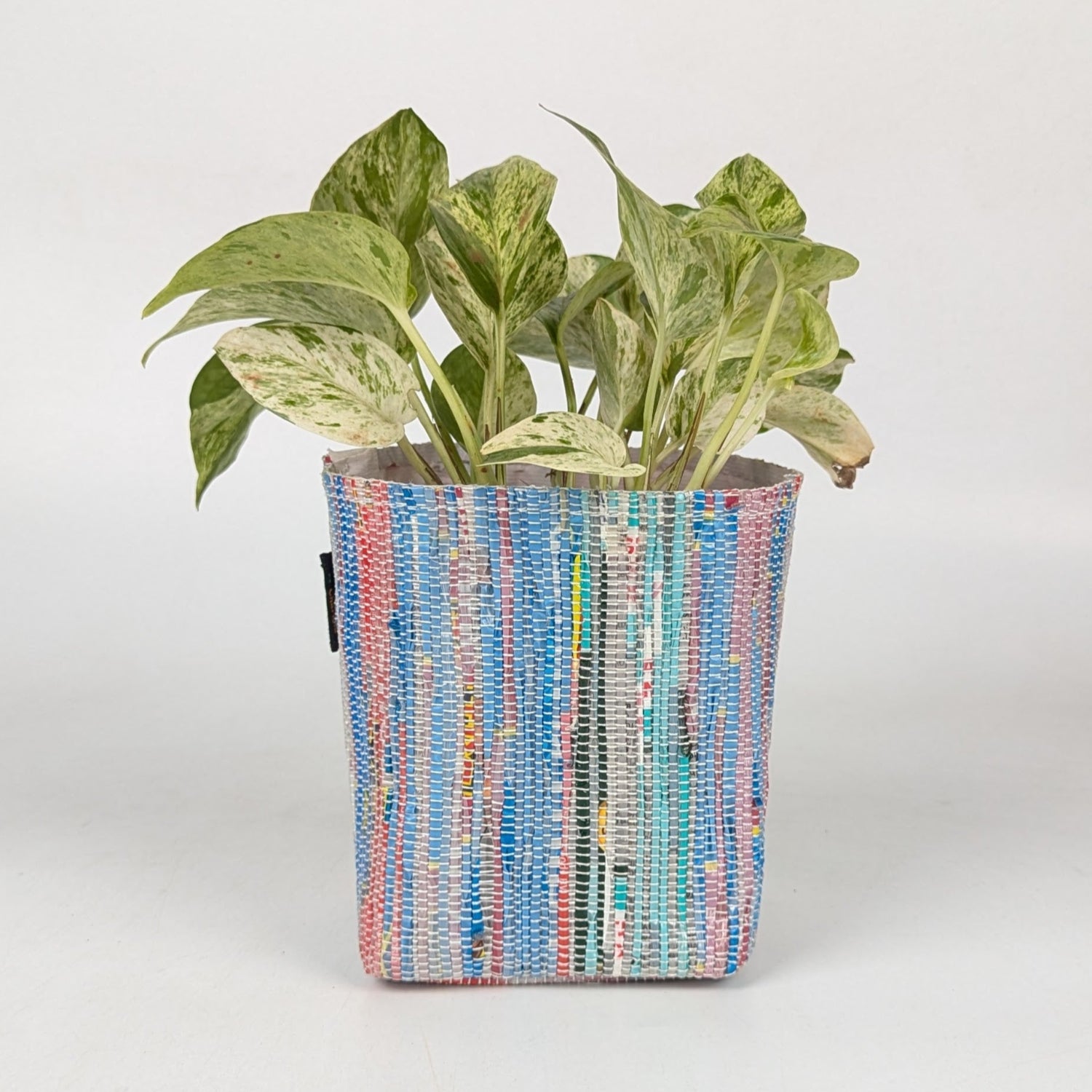 Handwoven Upcycled Small Grow Pot (GPS0925-004) PS_W