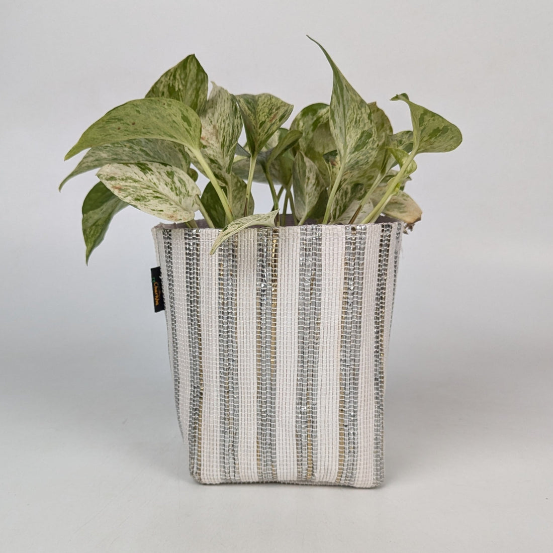Handwoven Upcycled Small Grow Pot (GPS0925-008) PS_W