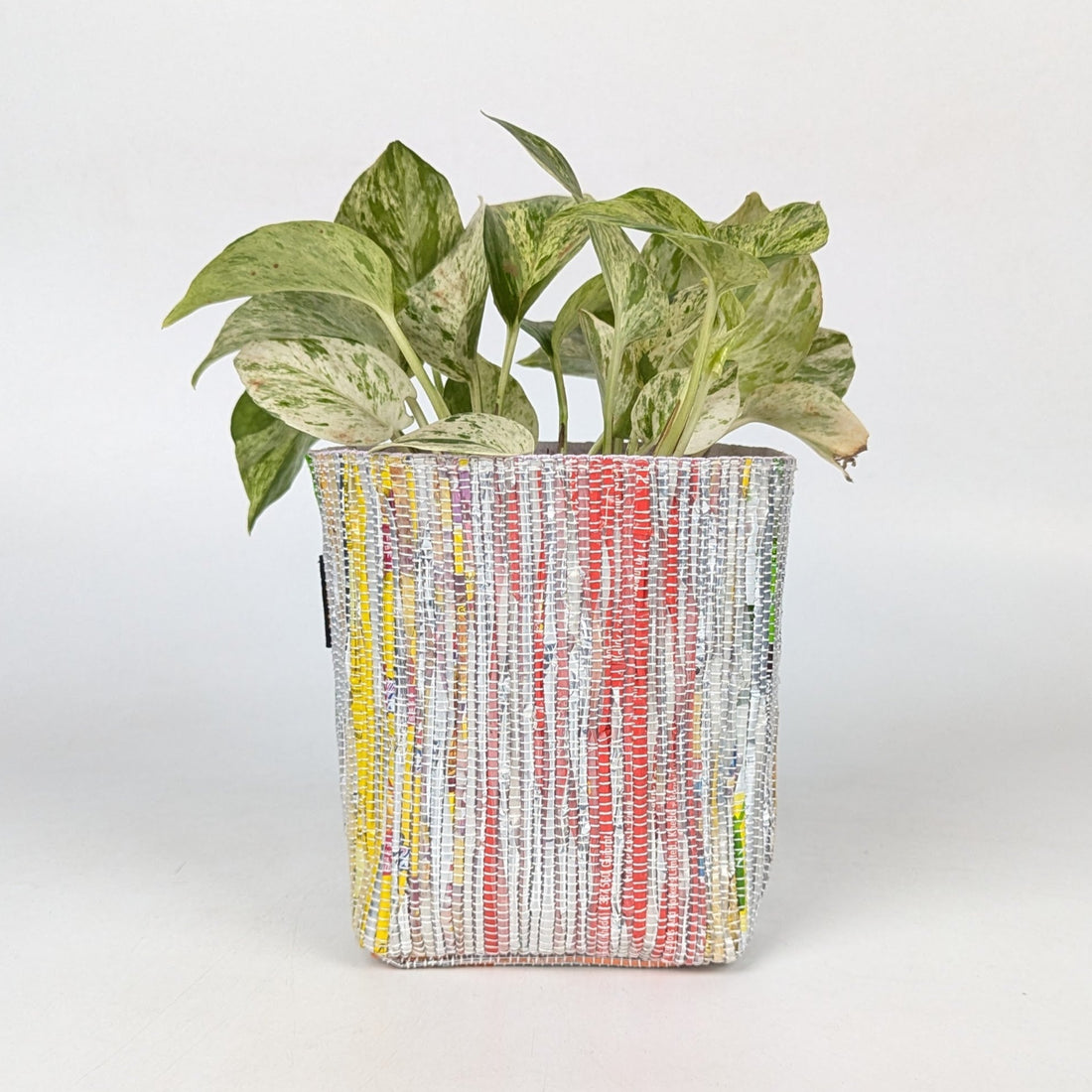 Handwoven Upcycled Small Grow Pot (GPS0925-009) PS_W