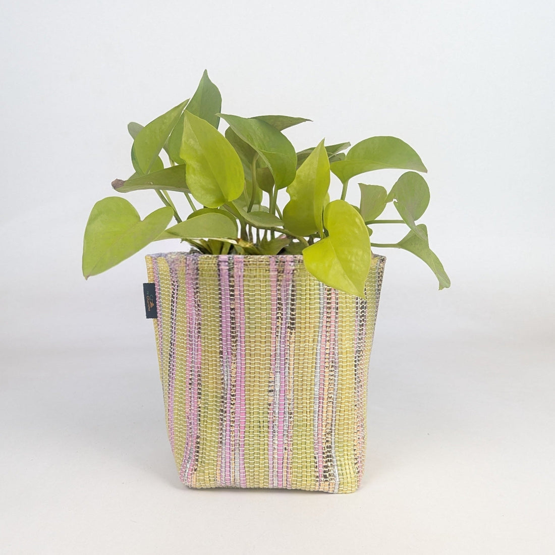 Handwoven Upcycled Small Grow Pot (GPS0226-001) PS_W
