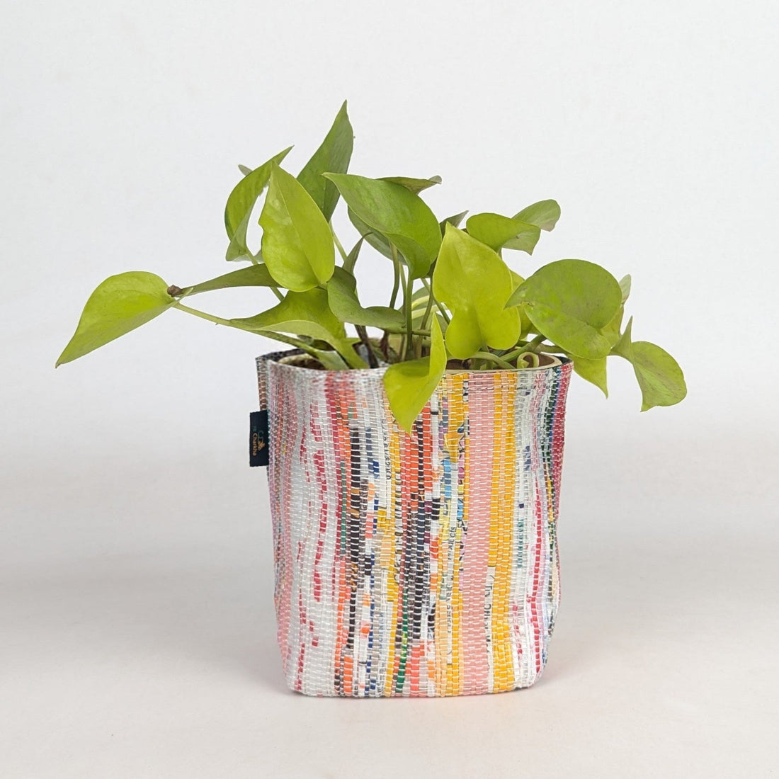 Handwoven Upcycled Small Grow Pot (GPS0226-004) PS_W