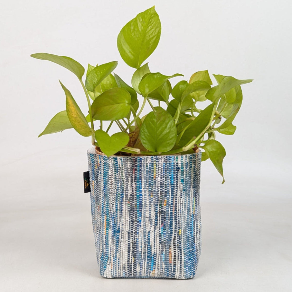 Handwoven Upcycled Small Grow Pot (GPS0526-001) PS_W