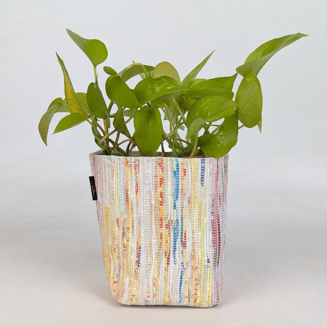 Handwoven Upcycled Small Grow Pot (GPS0526-003) PS_W