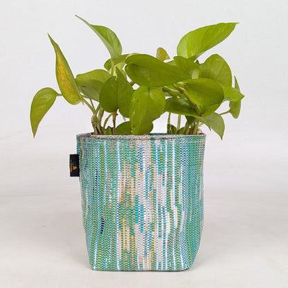 Handwoven Upcycled Small Grow Pot (GPS0526-007) PS_W