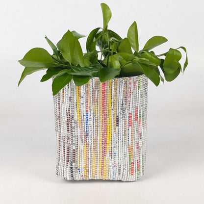 Handwoven Upcycled Small Grow Pot (GPS0625-003) PS_W