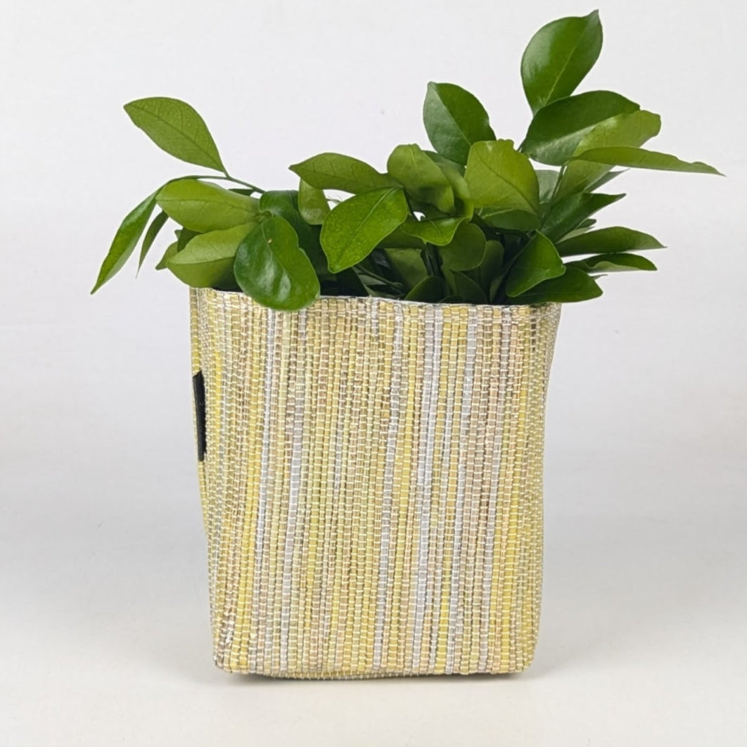 Handwoven Upcycled Small Grow Pot (GPS0625-008) PS_W
