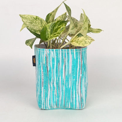 Handwoven Upcycled Small Grow Pot (GPS0725-009) PS_W