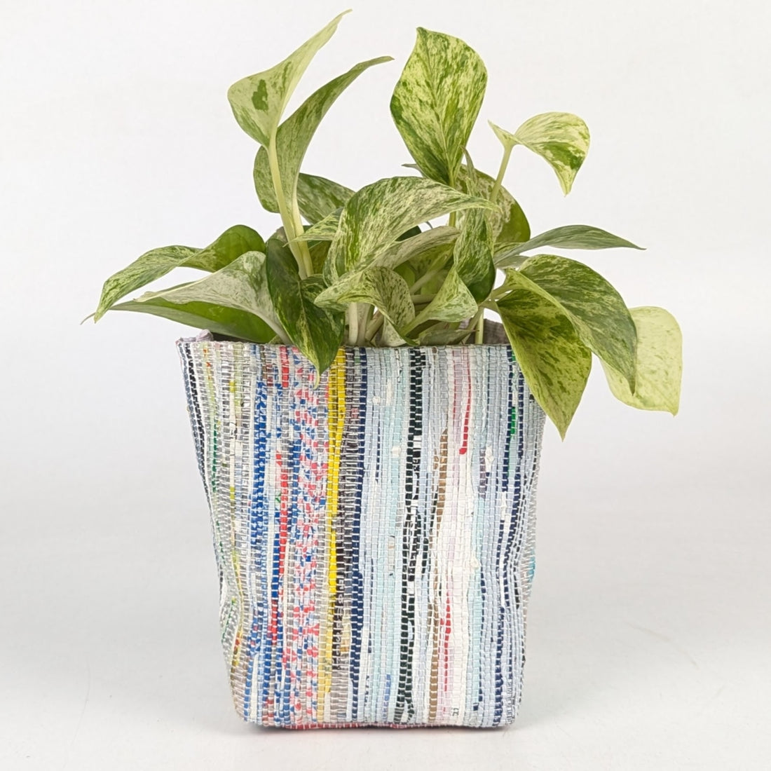 Handwoven Upcycled Small Grow Pot (GPS1125-001) PS_W