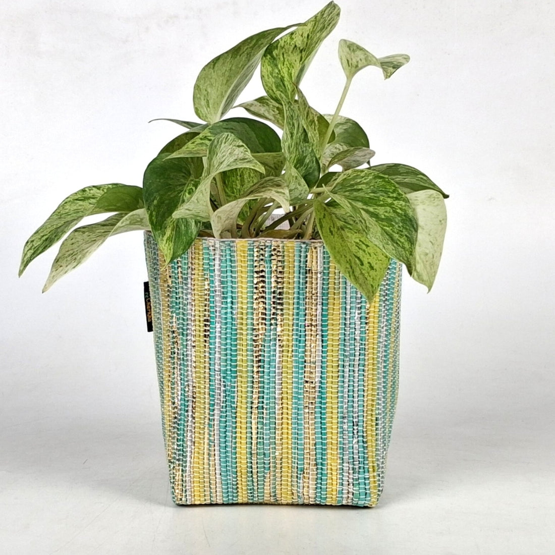 Handwoven Upcycled Small Grow Pot (GPS1125-013) PS_W