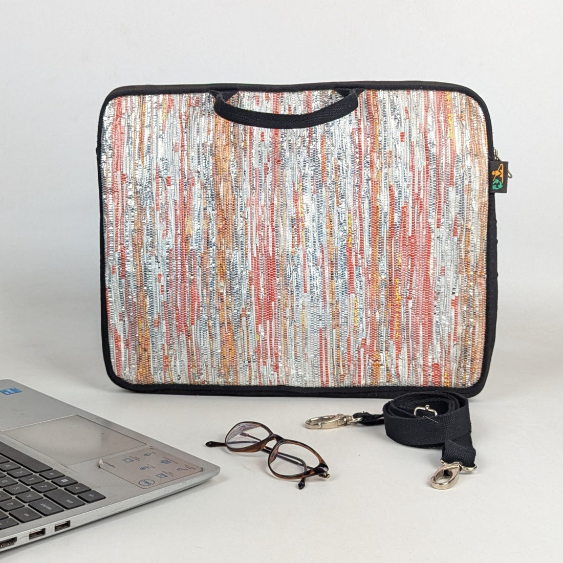 Upcycled Handcrafted Laptop Sleeve 16 inch (LSB160226-003) PS_W